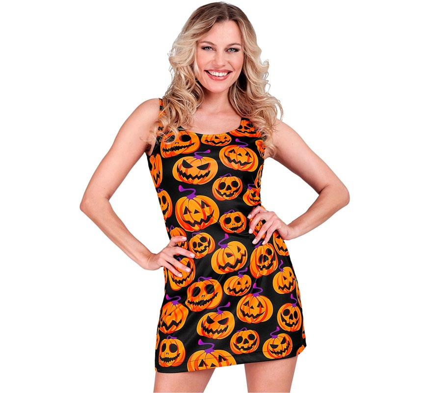 Pumpkin happy faces costume or dress for women