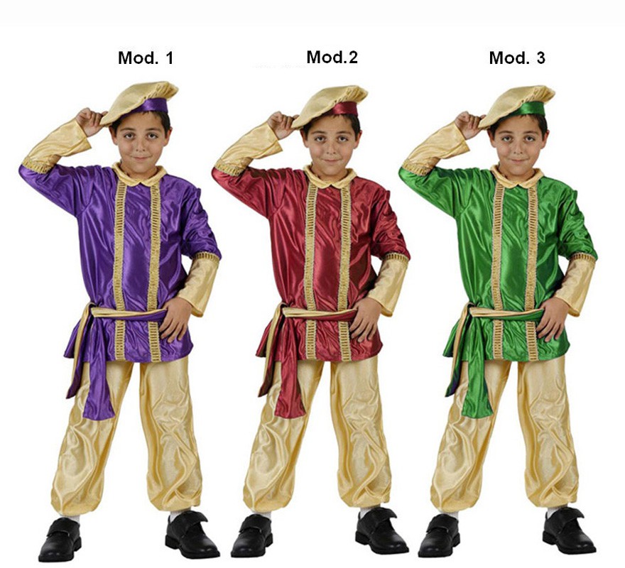 Disfraz Paje Real de los Reyes Magos 5-6 años