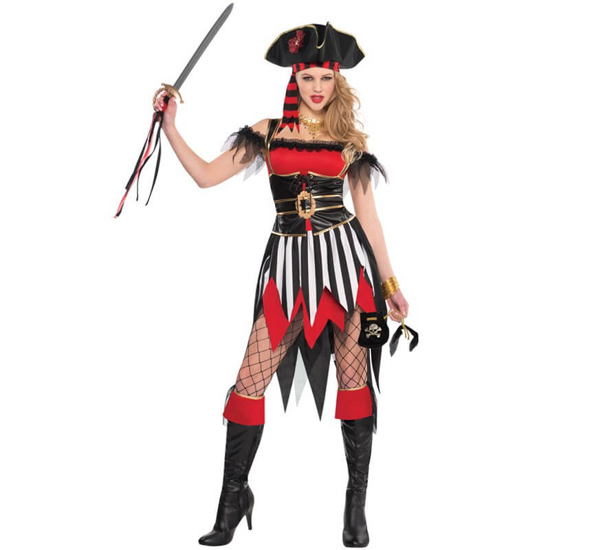 Disfraz Pirata belleza del naufragio para mujeres