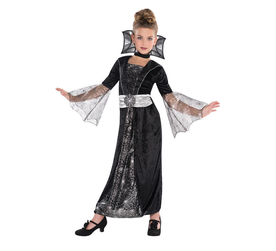 Disfraz Vampira condesa oscura para niñas para Halloween