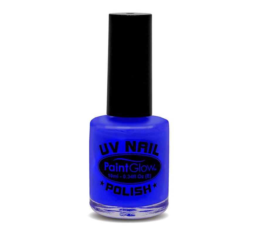 Esmalte de uñas azul fluorescente de 12 ml.