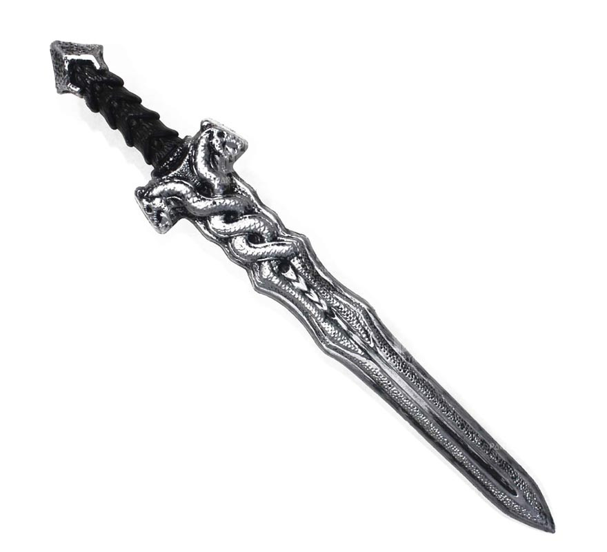 60 cm toy silver Dragons sword