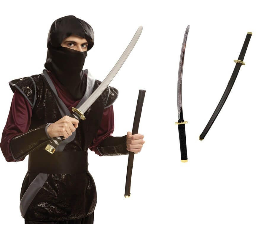Kit Ninja: Estrella, Nunchaku y Espada de 55 cm