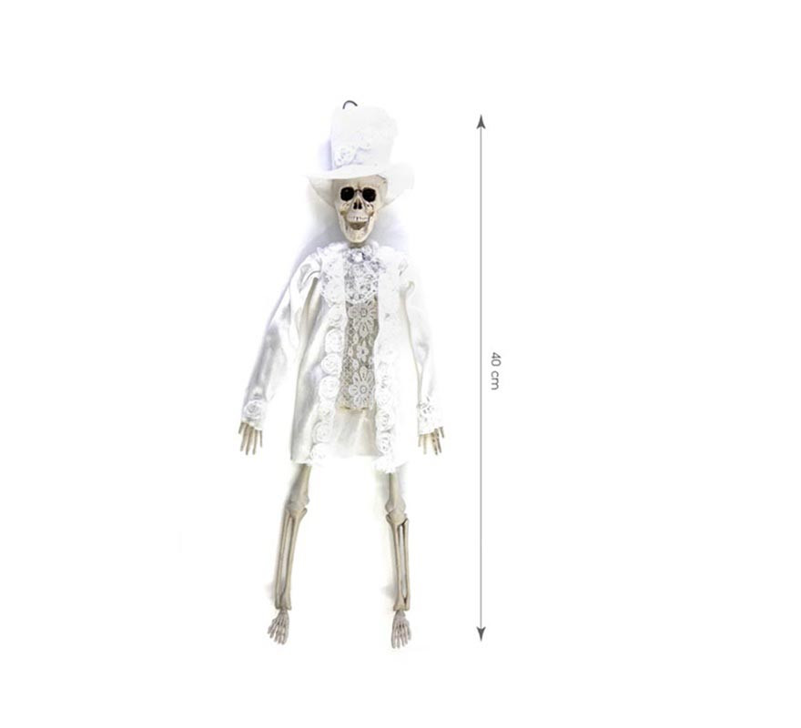 40 cm white Groom skeleton