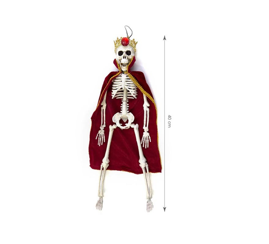 Red wine king skeleton 40 cm