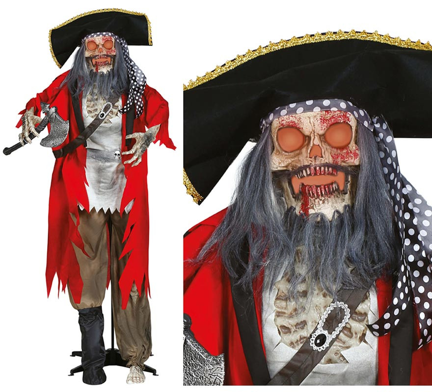 Pirate Skeleton with Light, Sound and Movement 190 cm