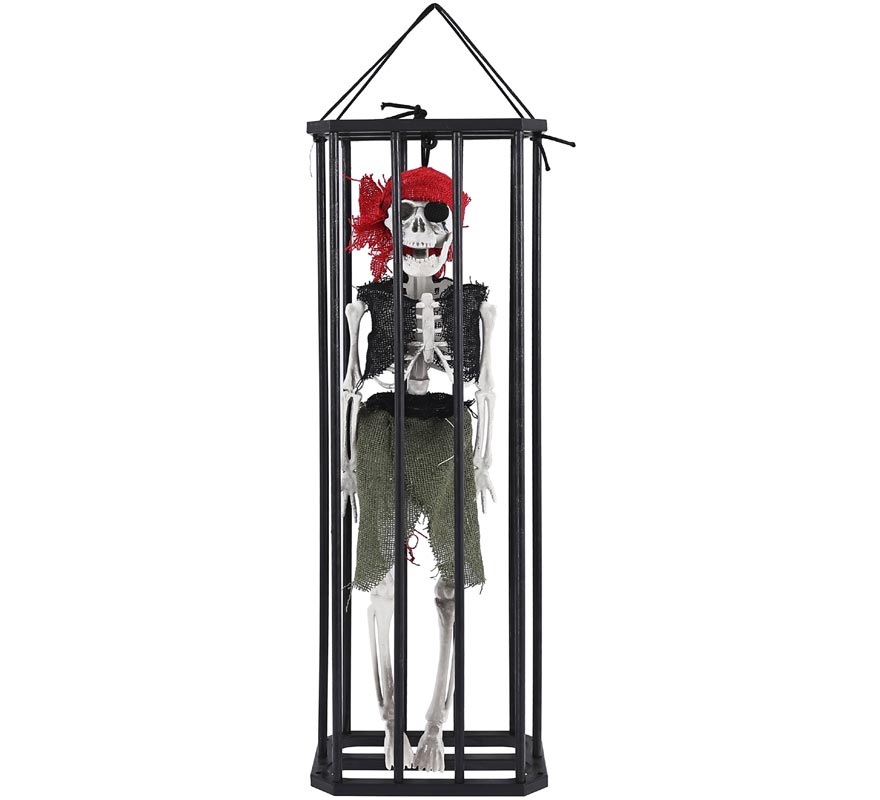 Imprisoned Pirate Skeleton 15x9.5x43 cm