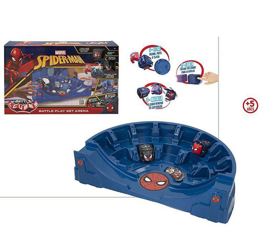 Estadio Battle Cubes Spiderman con un Battle Cubes