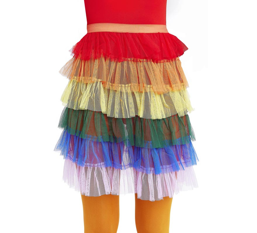 Rumbera Rainbow tulle skirt for women