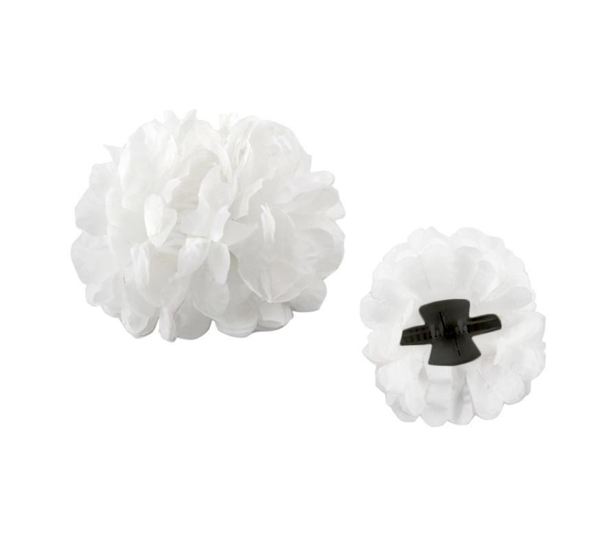 White Sevillana flower with 13 cm clip