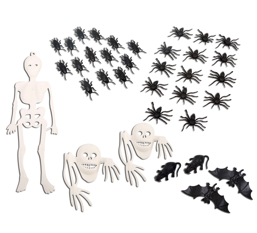 Pack de 36 Criaturas Terroríficas Surtidas para Halloween