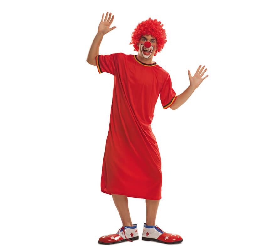 Disfraz de Payaso Televisivo Rojo para hombre