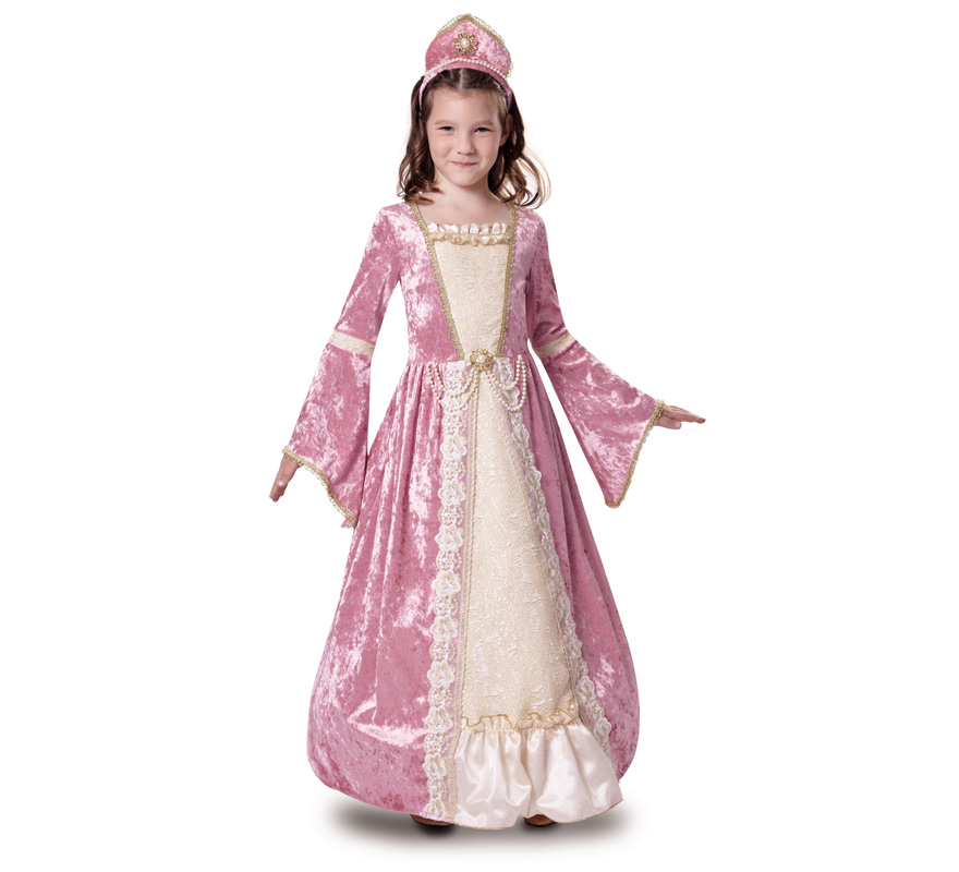 Disfraz Princesa Romántica Rosa para Niña