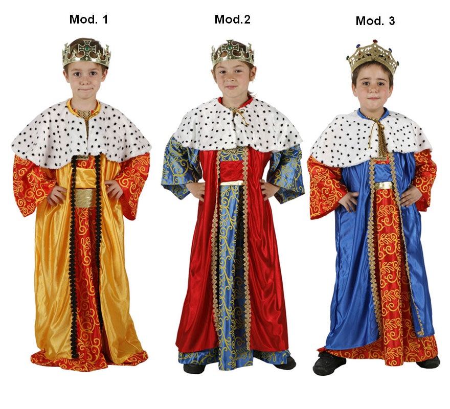 Disfraz de Rey Mago para niños de 1 a 2 años 3 colores