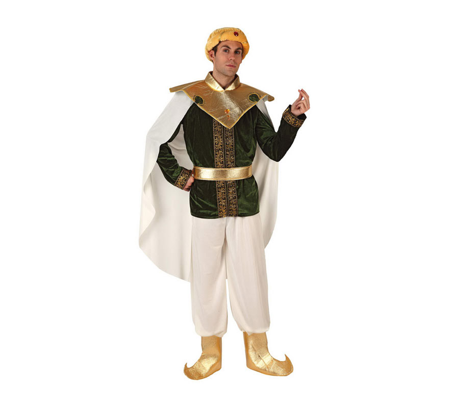 Disfraz de Príncipe Árabe con capa para hombre