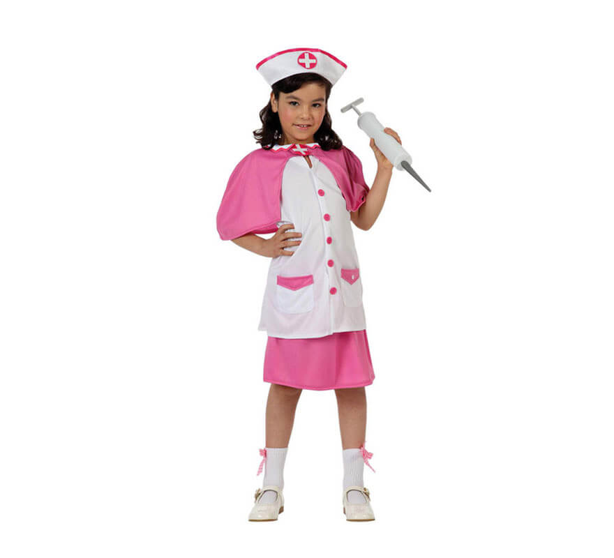 Disfraz de Enfermera rosa para niñas