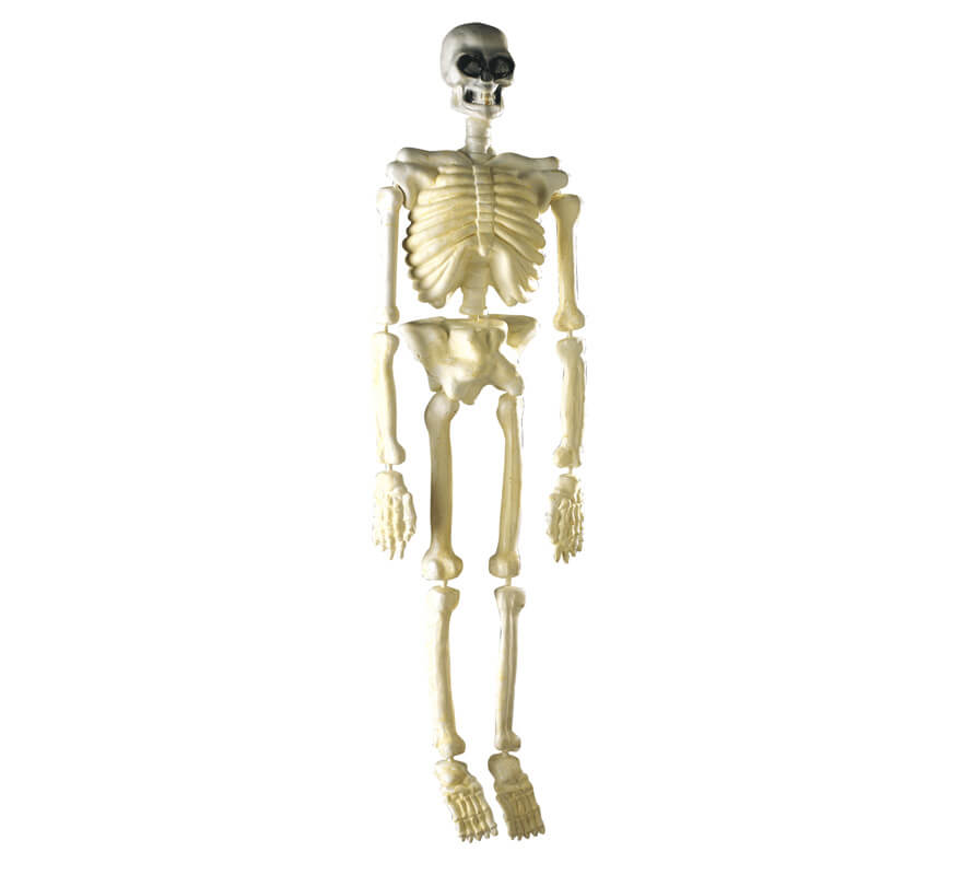 Esqueleto fluorescente 90 cms decoración Halloween