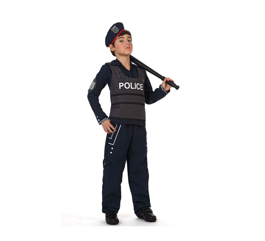 Disfraz policía musculoso niño: Disfraces niños,y disfraces
