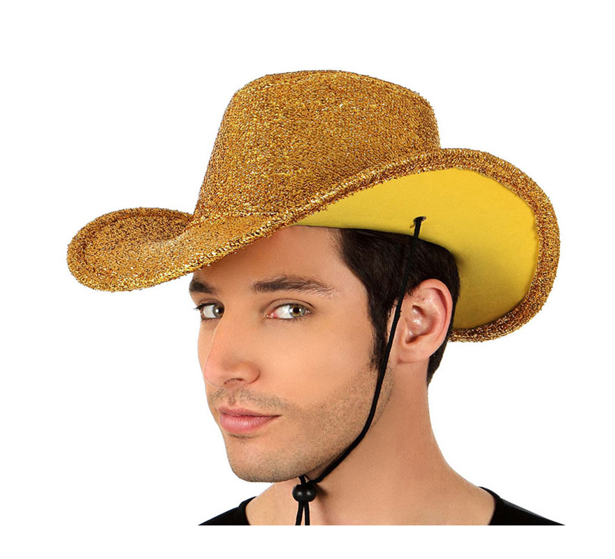 Sombrero de Cowboy o Vaquero amarillo brillante