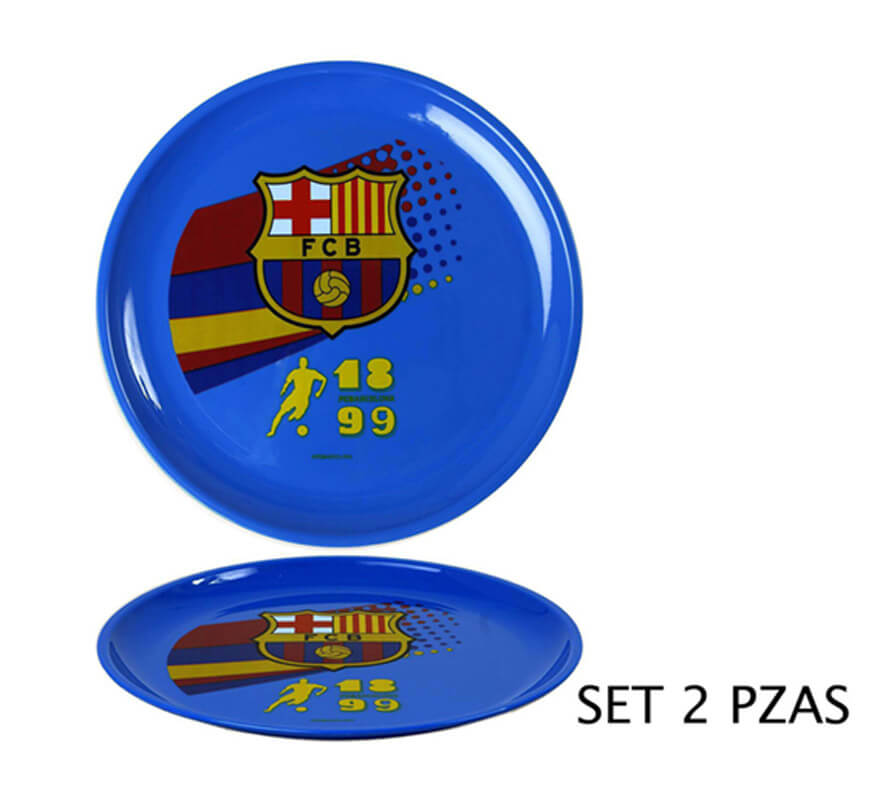 Set de 2 Platos Deporte blaugrana del FC Barcelona 