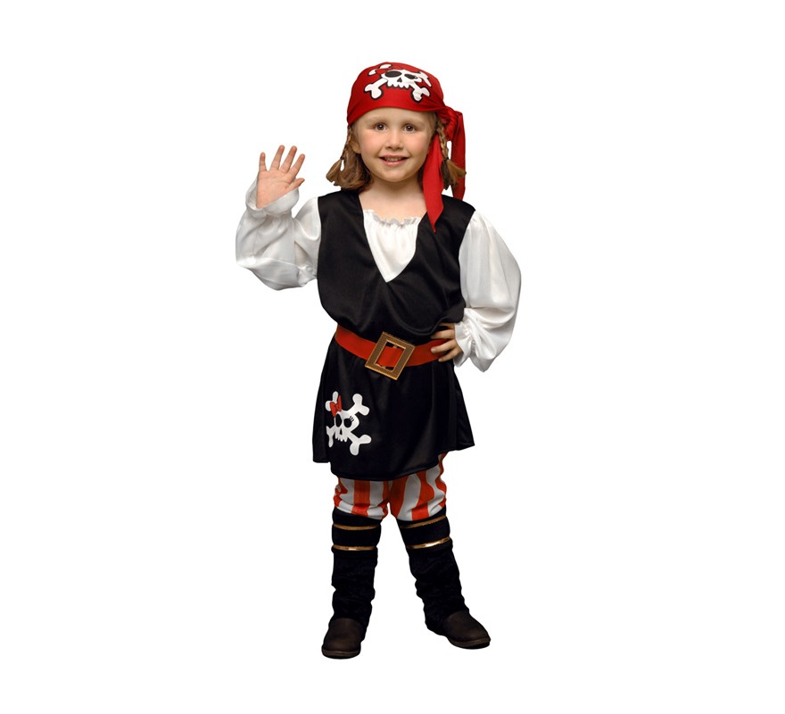 Disfraz barato de niña Pirata