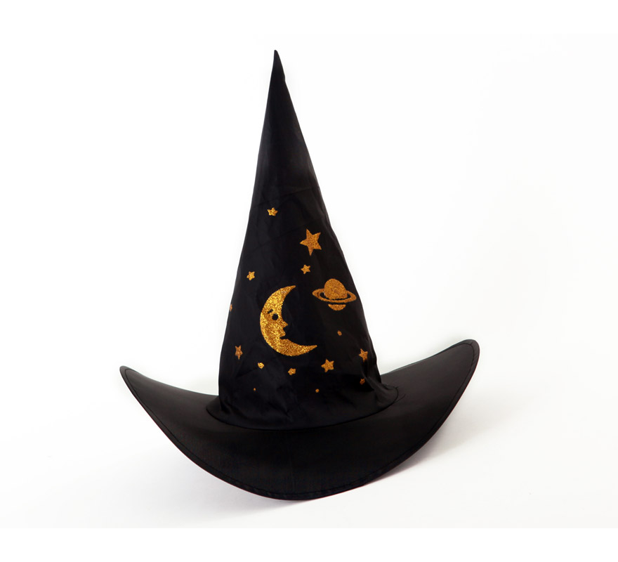 Sombrero de Bruja con estrellas 40x40 cm Halloween