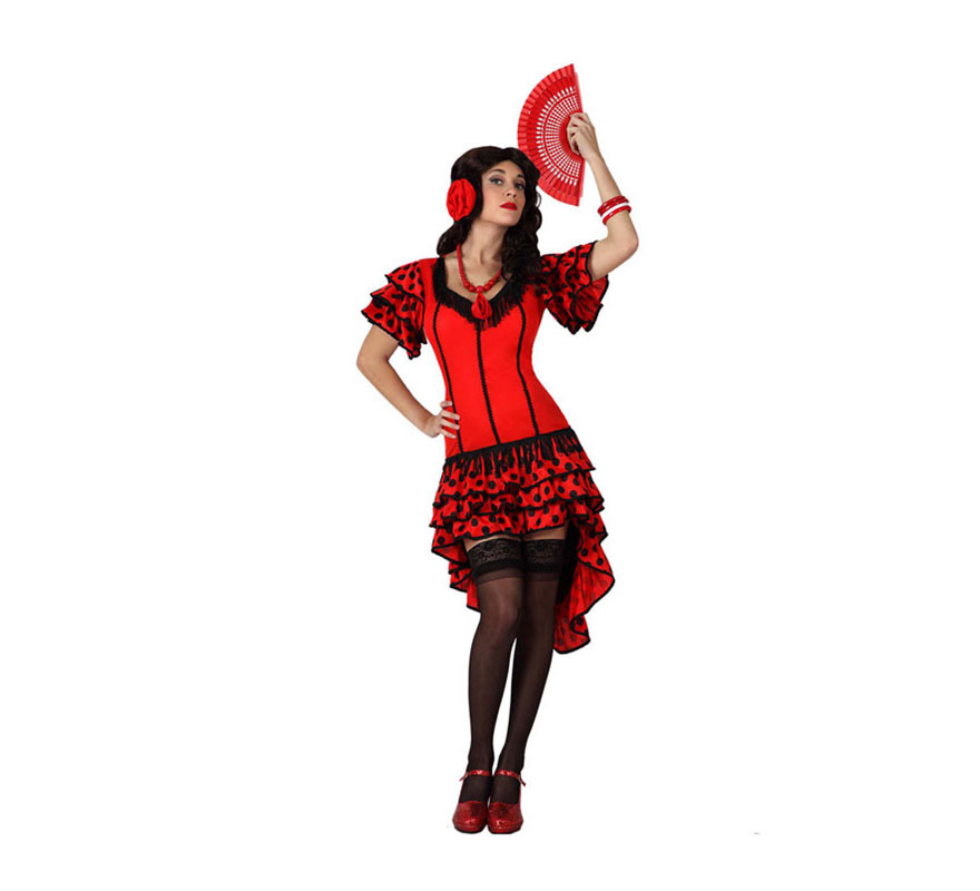 Disfraz de Flamenca rojo para mujer