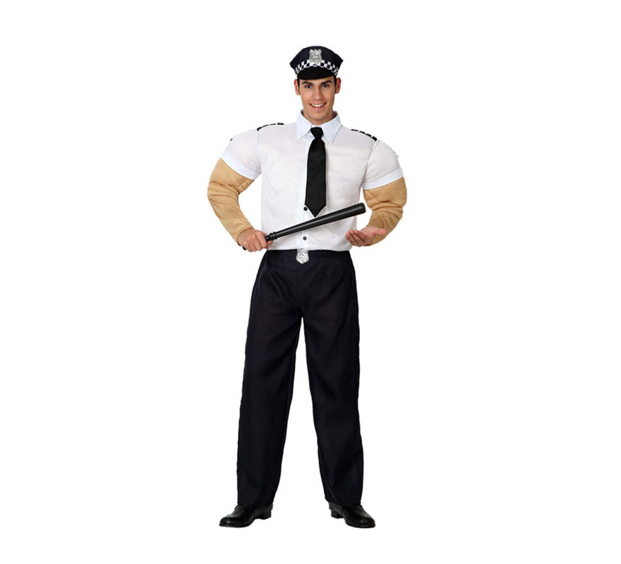 Disfraz de Policía Musculoso para hombres