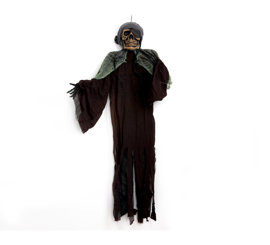 Esqueleto Pirata GIGANTE colgante con luz 1,80 m