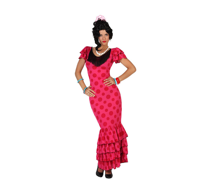 Disfraz de Flamenca Rosa para mujer