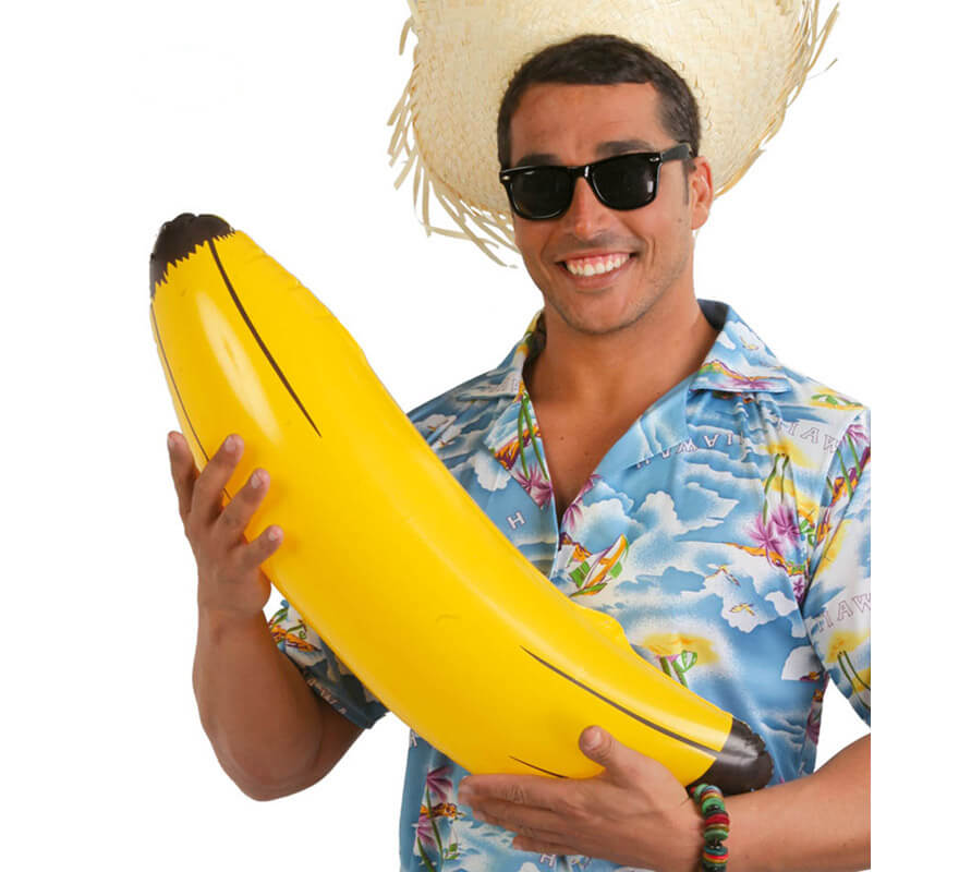 Plátano de 70 cm Hinchable de Hawaiano