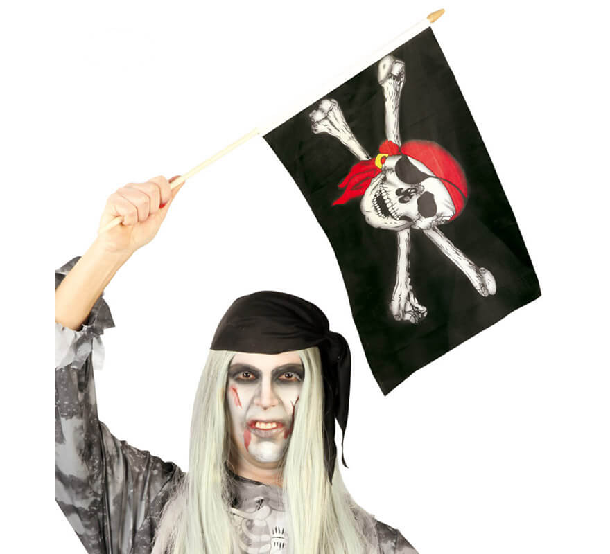 Bandera de Pirata Calavera de 45x30 cm