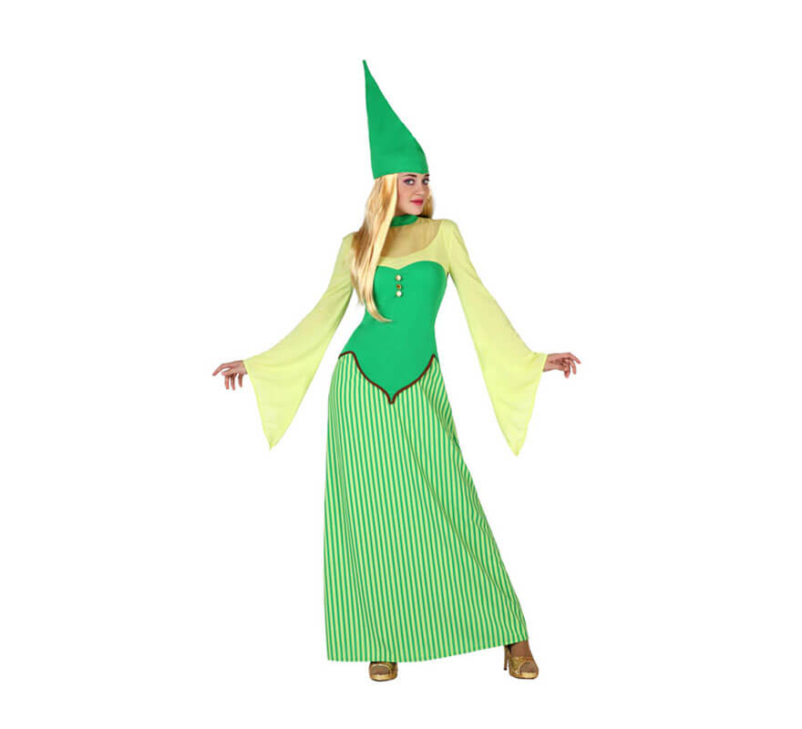 Disfraz de Duende verde Irlandesa para mujer