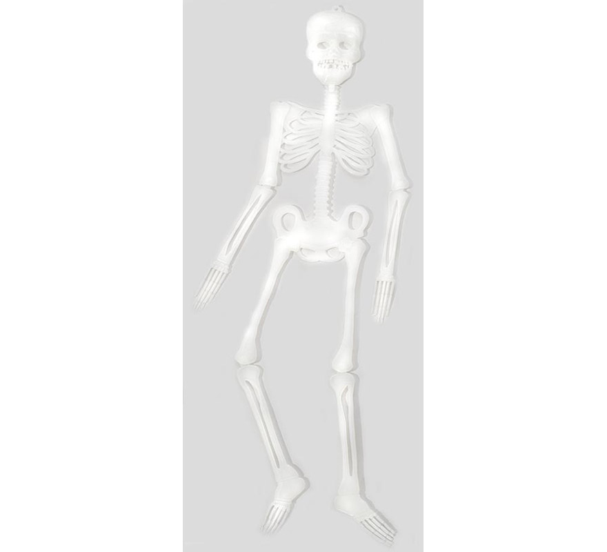 Esqueleto fluorescente de 90 cms. para Halloween