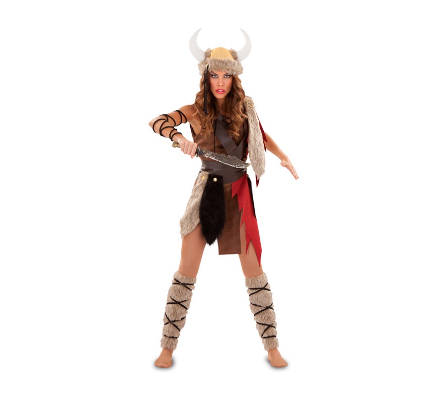 Disfraz de Vikinga o Theodhild para mujer talla M-L