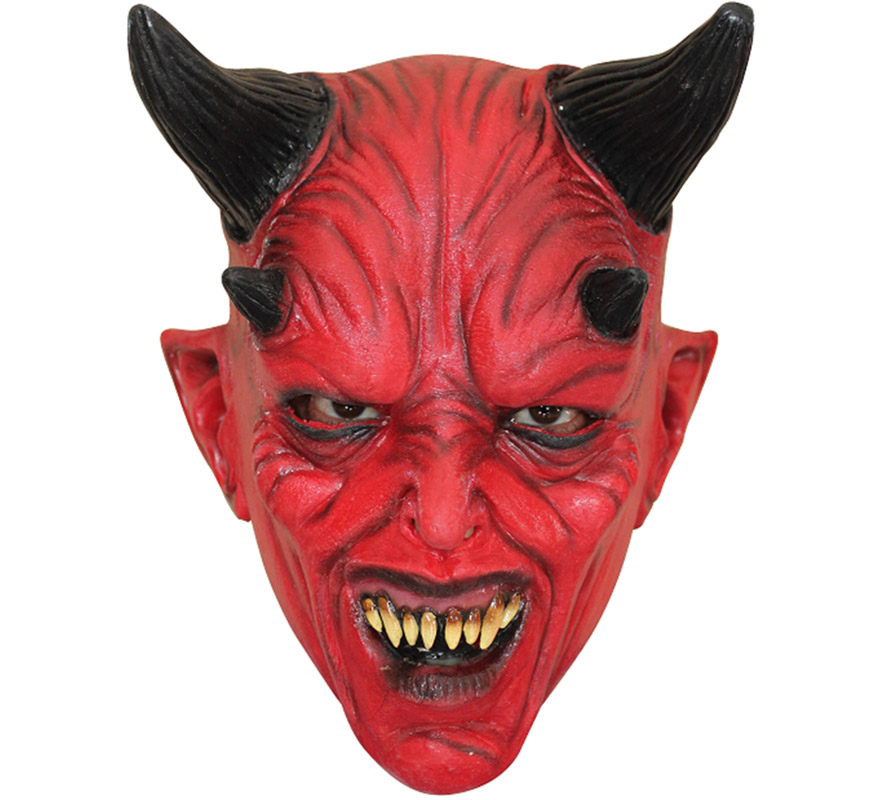 Máscara Devil Diablo Niño para Halloween (T.Universal)