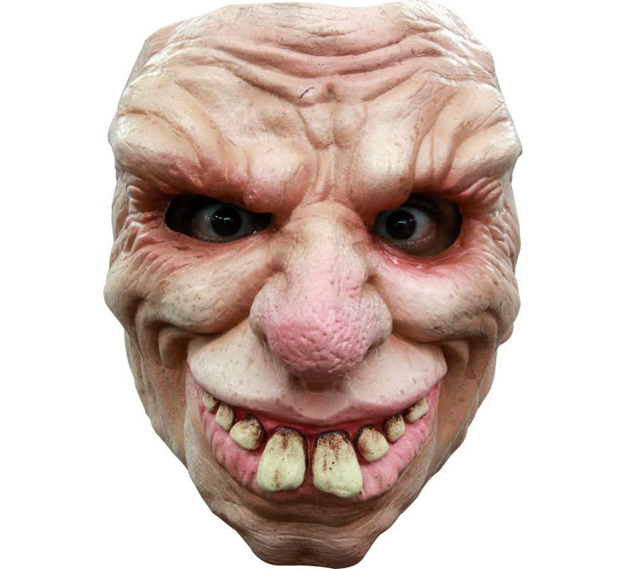 Masque en Latex pour Halloween, drôle et souriant, personnes âgées