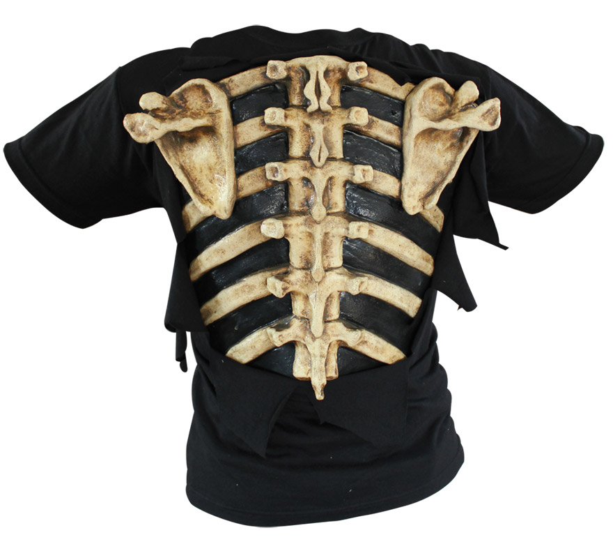 Camiseta Huesos Bones de Látex para Halloween