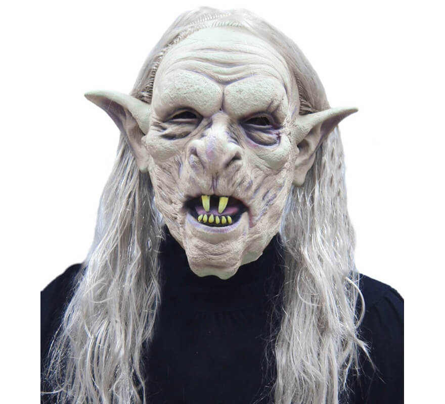 Careta o Máscara de Troll con pelo para Halloween