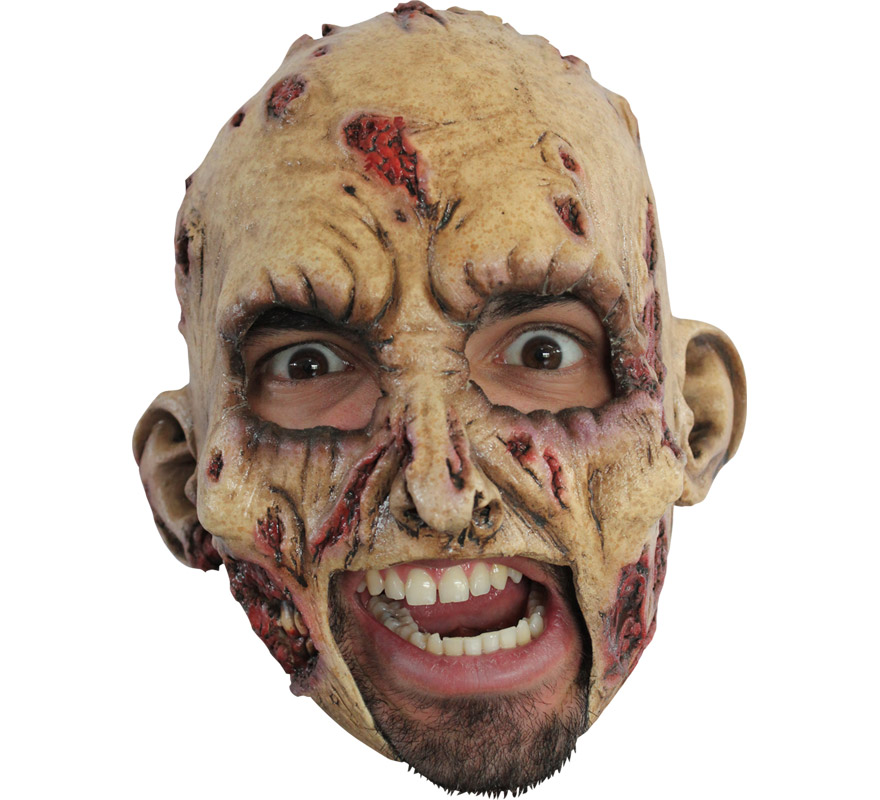 Máscara Chinless Zombie de látex para Halloween
