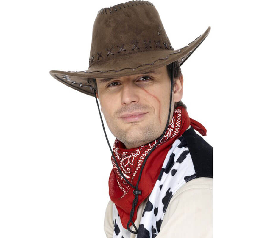 Revelar pluma amistad Sombrero Cowboy de Ante color Marrón para hombre