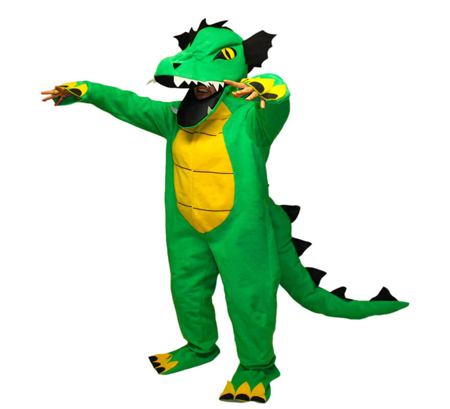 Disfraz de Dragón Verde para Adultos