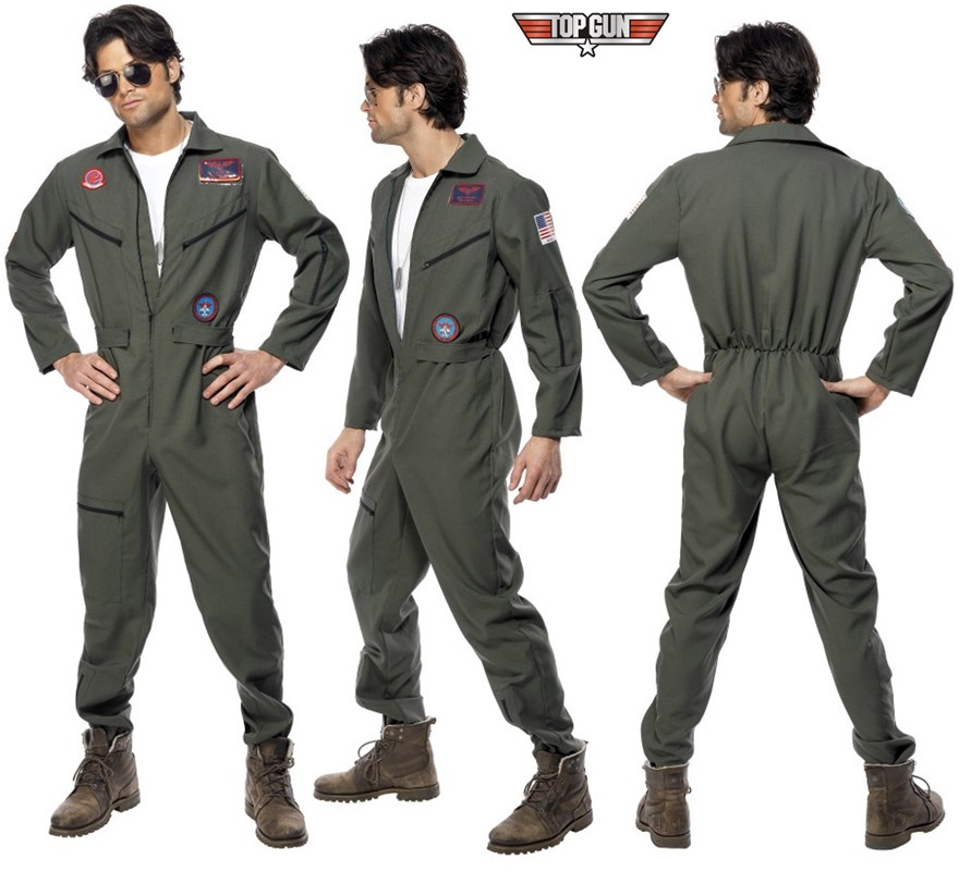 Déguisement de Pilote d'Avion Top Gun pour homme taille L