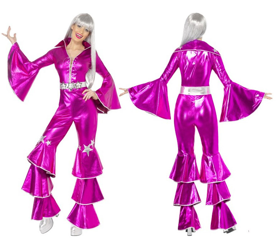 Disfraz Disco Dancing Dream Rosa para Mujer talla M