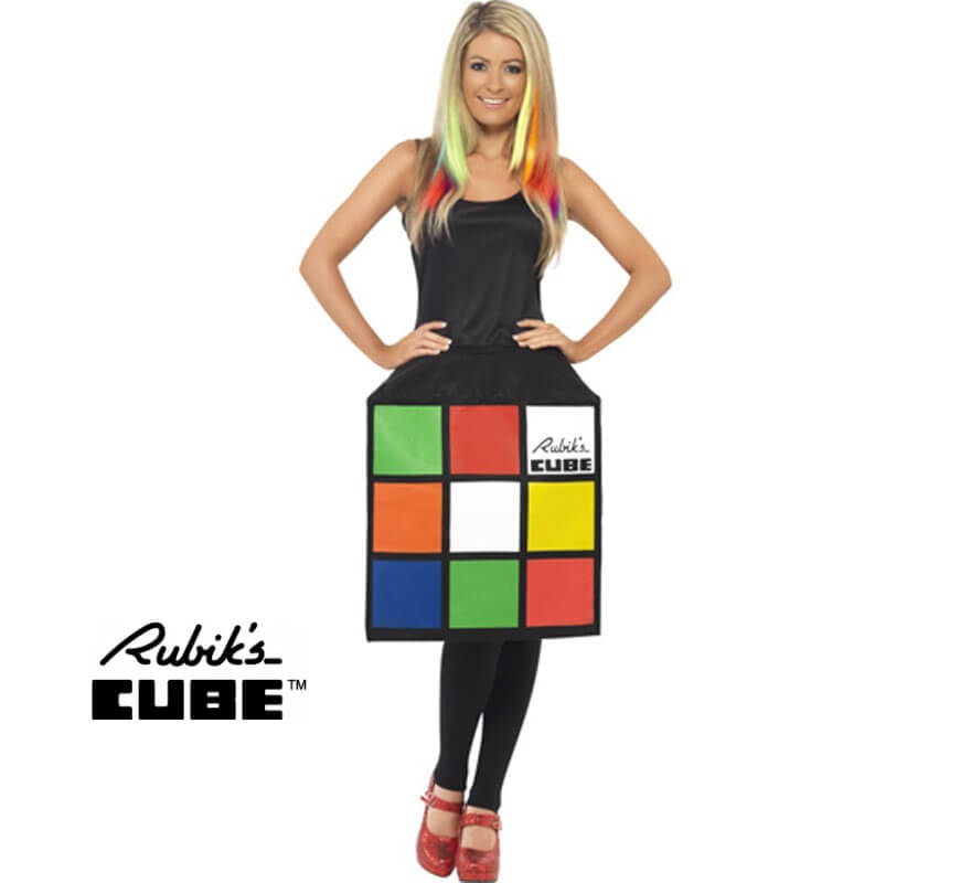 Disfraz de Cubo de Rubik 3D para Mujer