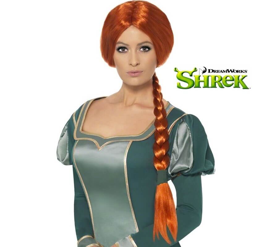 Peluca de la Princesa Fiona de Shrek para Mujer