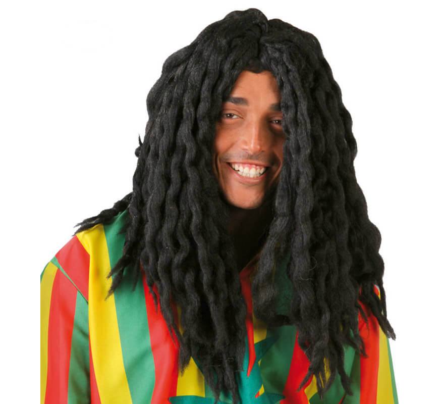 Peluca Jamaicano de Rastafari negra con rastas