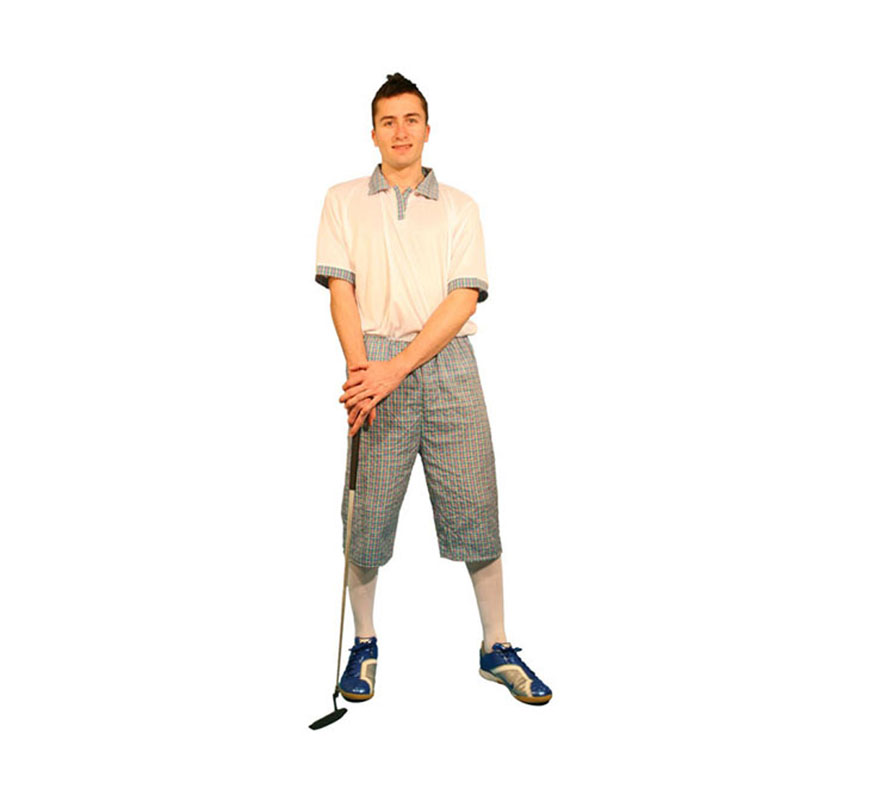 Disfraz de Jugador de Golf para hombre talla M-L