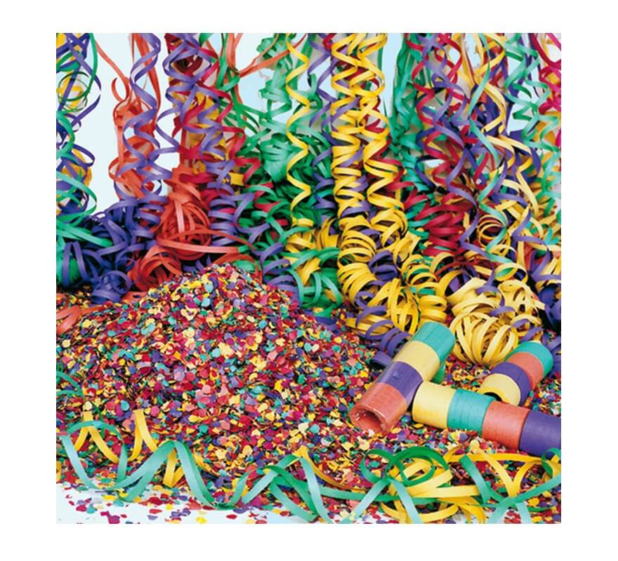 Pack de 20 Rouleaux Serpentin Multicolores