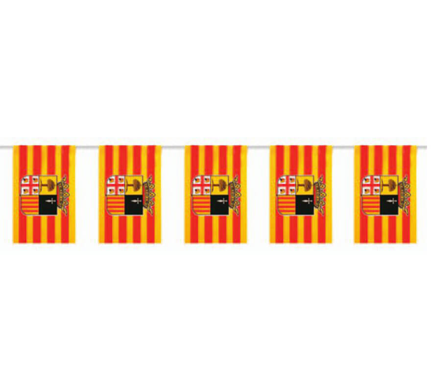 Bolsa de 50m. Bandera de Aragón de plástico